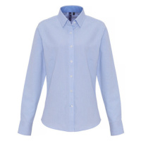 Premier Workwear Dámská košile oxford s dlouhým rukávem PR338 White