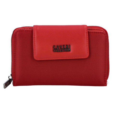 Trendová dámská koženková peněženka Dari, červená Coveri