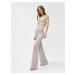 Koton Spanish Leg Evening Dress Pants with Silvery.