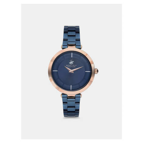 Dámské hodinky s nerezovým páskem v modré barvě Beverly Hills Polo Club