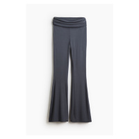 H & M - Nabírané jazzové kalhoty - šedá