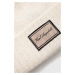 Čepice Karl Lagerfeld béžová barva, z tenké pleteniny