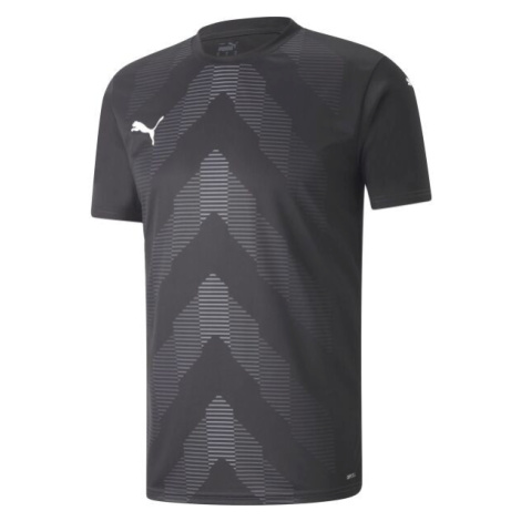 Puma TEAMGLORY JERSEY TEE Pánské fotbalové triko, černá, velikost