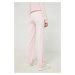 Tepláky Juicy Couture Del Ray Diamante dámské, růžová barva, s aplikací