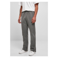 Urban Classics Heavy Terry Garment Dye Slit Sweatpants darkshadow