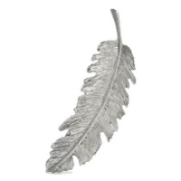 Camerazar Dámská spona do vlasů Leaf, starozlatá/stříbrná/zlatá, bižuterní kov, 9.5x2.5 cm