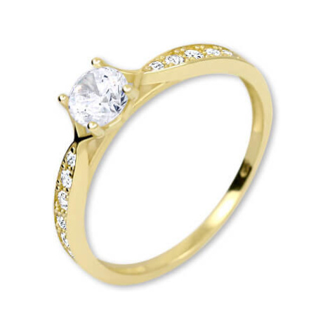 Brilio Zlatý prsten s krystaly 229 001 00753