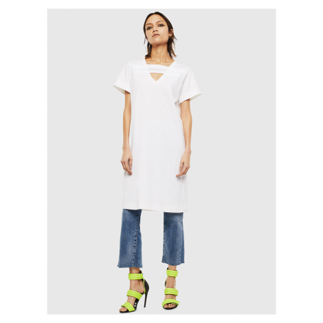 Diesel Dress - DSTRIPE DRESS white