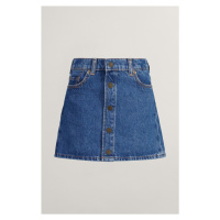 SUKNĚ GANT DENIM MINI SKIRT MID BLUE