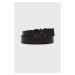 Oboustranný kožený pásek Calvin Klein pánský, černá barva, K50K511337