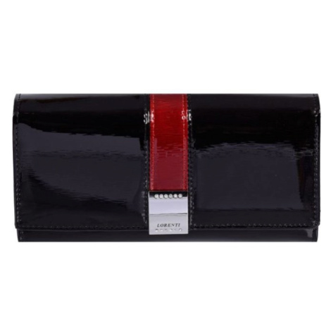 Luxusní lakované černé kožené peněženky GF111-SH Lorenti