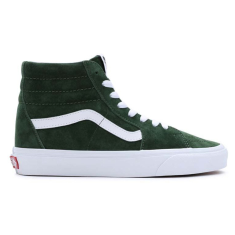 Semišové tenisky Vans SK8-Hi zelená barva, VN0007NSBXU1