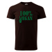 DOBRÝ TRIKO Pánské tričko 100% vegan zelený potisk