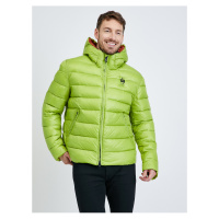 Světle zelená pánská zimní prošívaná bunda Blauer Giubbini