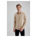 DEFACTO Slim Fit Cotton Long Sleeve Shirt