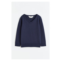 H & M - Pletený svetr - modrá