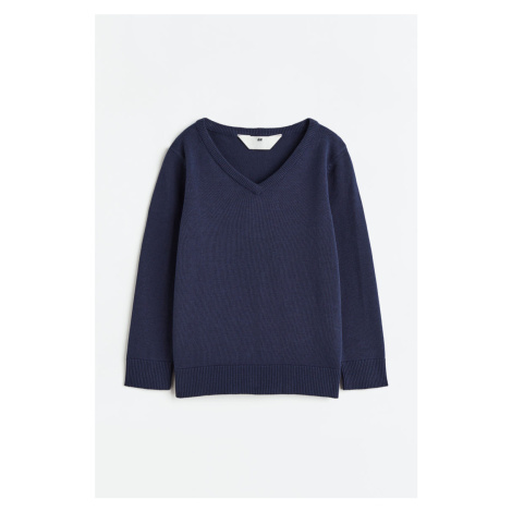H & M - Pletený svetr - modrá H&M