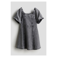 H & M - Šaty's nabíranými rukávy - šedá