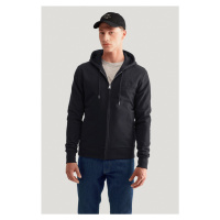 MIKINA GANT REG TONAL SHIELD FULL ZIP HOODIE BLACK