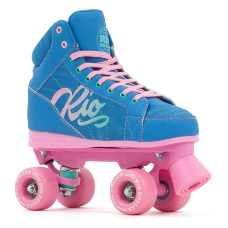 Rio Roller Lumina Children's Quad Skates - Blue / Pink - UK:4J EU:37 US:M5L6