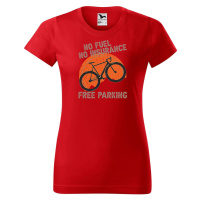 DOBRÝ TRIKO Dámské tričko s potiskem Free parking Barva: Červená