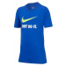 Nike SPORTSWEAR SWOOSH Chlapecké tričko, modrá, velikost
