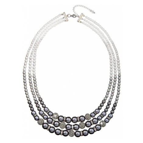 Perlový náhrdelník šedý 32010.3