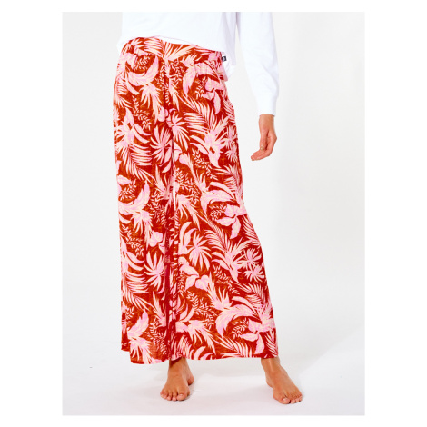 Červené dámské vzorované široké kalhoty Rip Curl