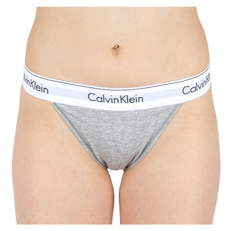 Dámské kalhotky Calvin Klein šedé (QF4977A-020) | Modio.cz