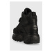 Kožené sneakers boty Buffalo 1348-14 2.0 černá barva, 1534040.BLK