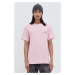 Bavlněné tričko Tommy Jeans růžová barva, s aplikací, DM0DM17994