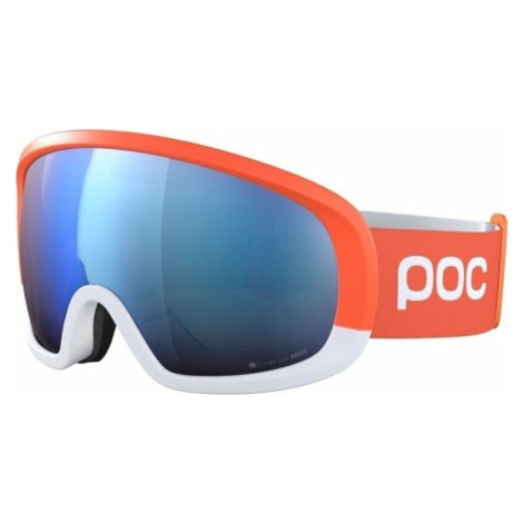POC Fovea Race Zink Orange/Hydrogen White/Partly Sunny Blue Lyžařské brýle