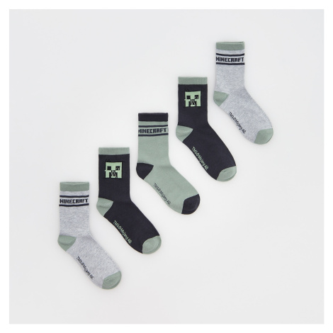 Reserved - Ponožky Minecraft 3 pack - Zelená