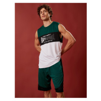 Koton Oversized Athletic Tank Tops Sleeveless Basketball Printed Color Block Breathable Fabric