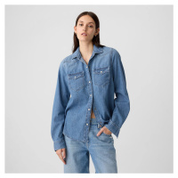 Košile GAP Denim Shirt Medium Wash