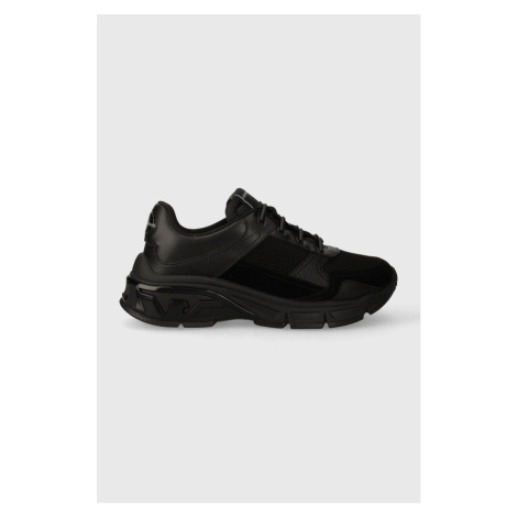 Sneakers boty Emporio Armani černá barva, X4X625 XR087 T624