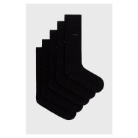 Ponožky BOSS (5-pack) pánské, černá barva, 50478221