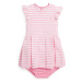 Dětské bavlněné šaty Polo Ralph Lauren růžová barva, mini