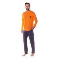Pánské pyžamo oranžové s model 17806839 - L&L