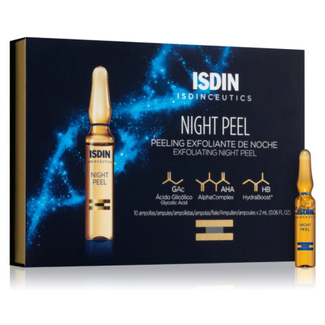 ISDIN Isdinceutics Night Peel exfoliační peelingové sérum v ampulích 10x2 ml