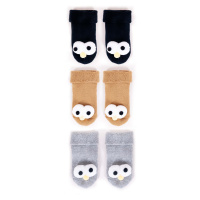 Yoclub Kids's Cotton Baby Boys' Terry Socks Patterns Colors 3-pack SKA-0049C-AA0B