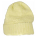 Acrylic Angora Beanie - yellow