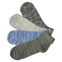Sport nízké žíhané ponožky levně 3 páry GM428 vícebarevná