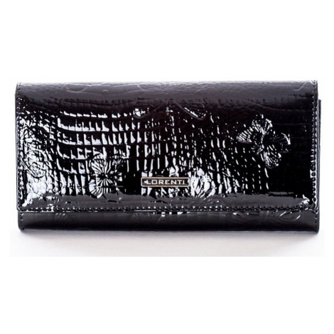 černá dámská vzorovaná peněženka s motýli