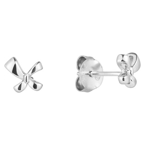 Evolution Group - Pavona Stříbrné náušnice Mašličky 61043