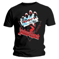 Judas Priest Tričko British Steel Hand Triangle Unisex Black