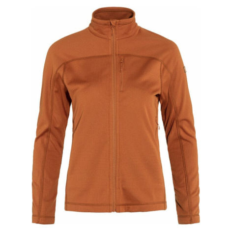 Fjällräven Abisko Lite Fleece Jacket W Terracotta Brown Outdoorová mikina