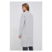 Vlněný kabát Calvin Klein šedá barva, přechodný