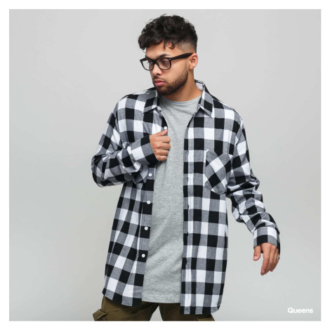 Urban Classics Checked Flanell Shirt Black/ White