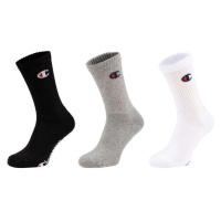 Champion 3PK CREW SOCKS Unisexové ponožky, černá, velikost